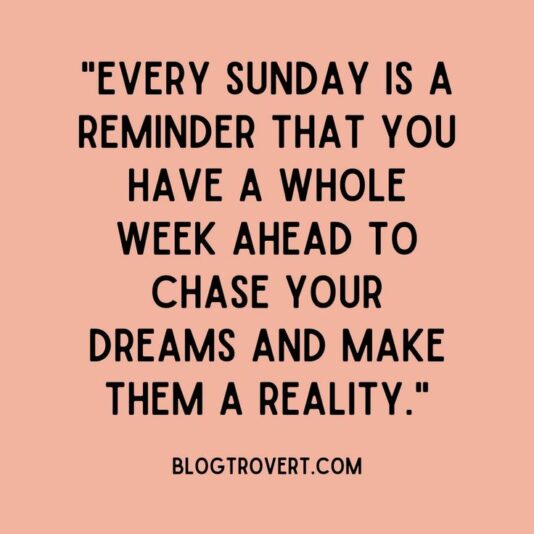 Sunday chase dreams
