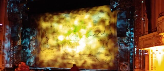 Map of OZ on Curtain at Hippodrome