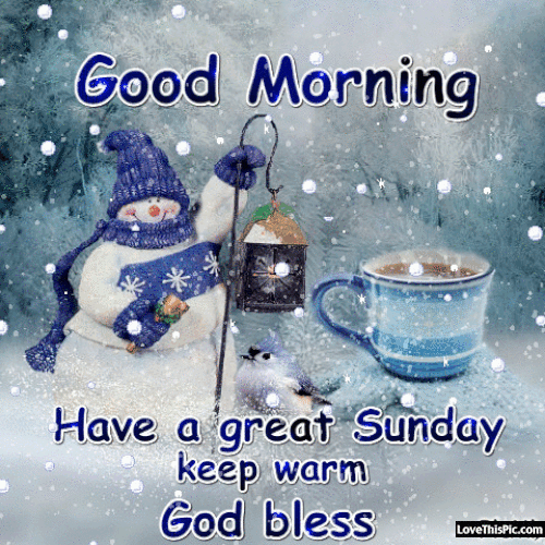Sunday morning snowing