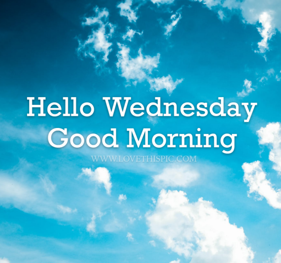 Hello Wednesday Cloudy