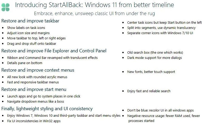 Startallback