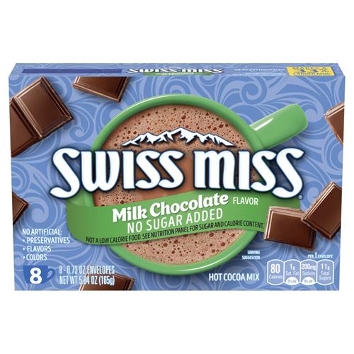 no-sugar-added-Swiss Miss hot chocolate