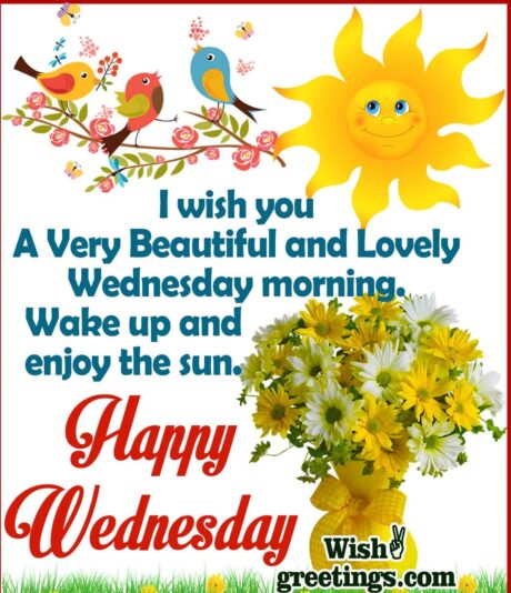 Good morning Wednesday enjoy the sunshine