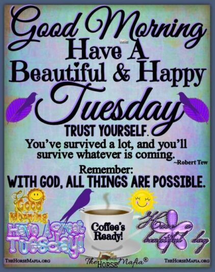 Good Morning Tuesday trust yourself