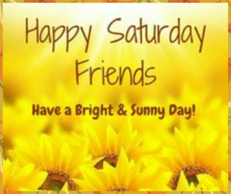 Happy Saturday afternoon