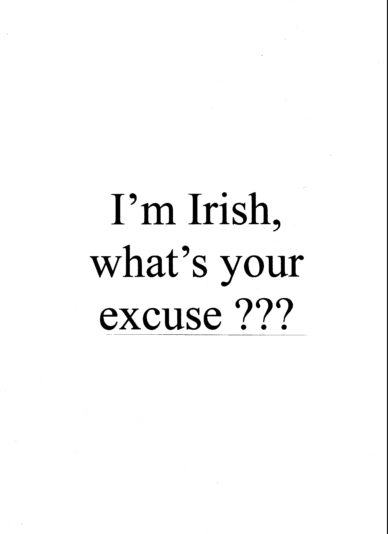 I'm Irish