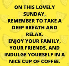 sunday yellow and coffee