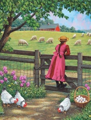 caption group girl farm