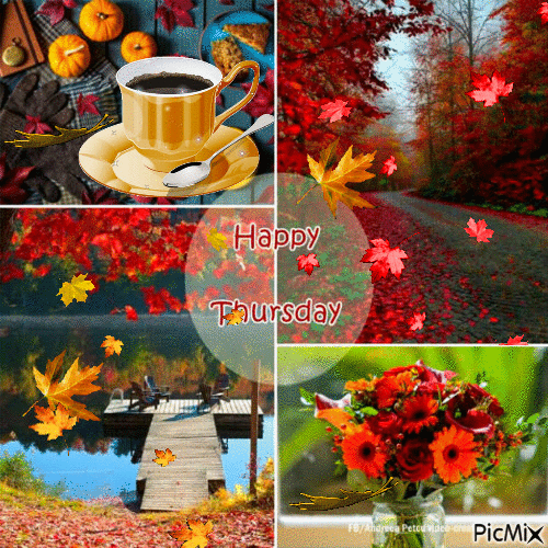 Happy Thursday Fall collage