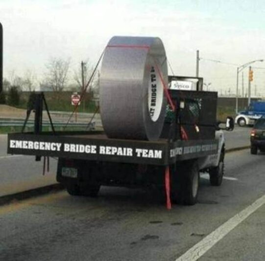 Bridge repair.