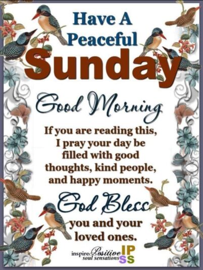 Good Morning Happy Sunday