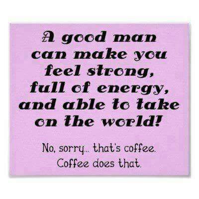 Coffee and man.