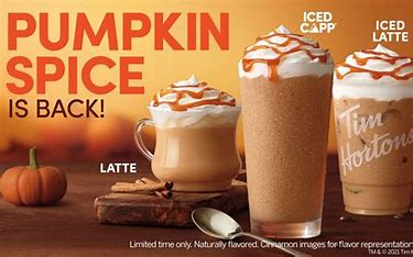 Pumpkin and Spice drinks