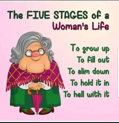 fun group 5 stages womans life