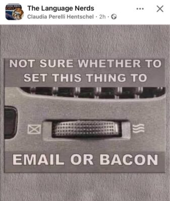 email or bacon