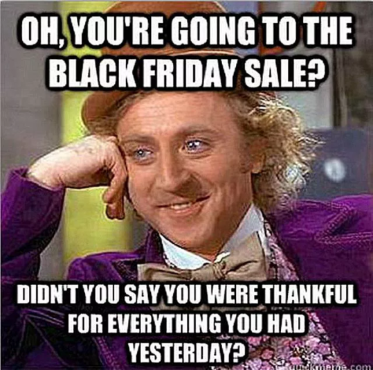 black Friday thankful