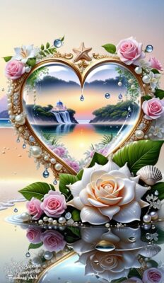 heart and roses for Barb