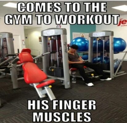 exercise gym and finger muscles