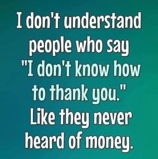 thankwith money