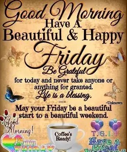 Good Morning Happy Friday