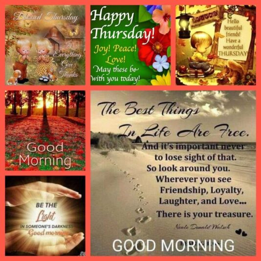 Good Morning Thursday collage