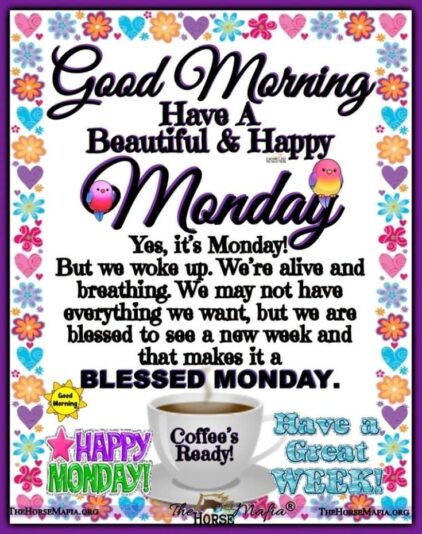 Good Morning Monday inspirational