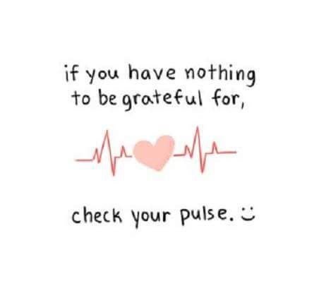 Check your pulse.