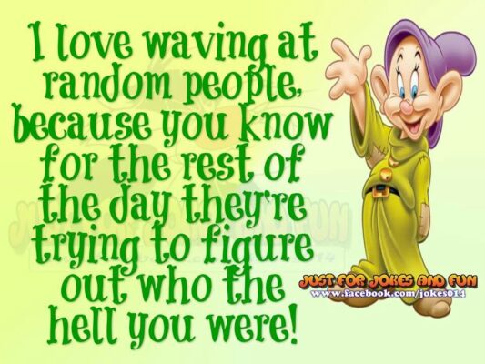 random waving