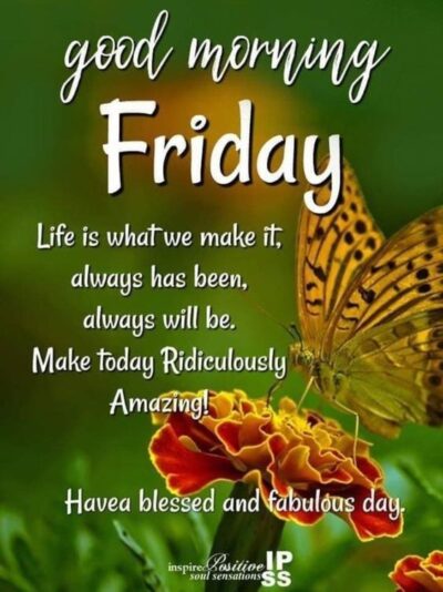 friday what you make it