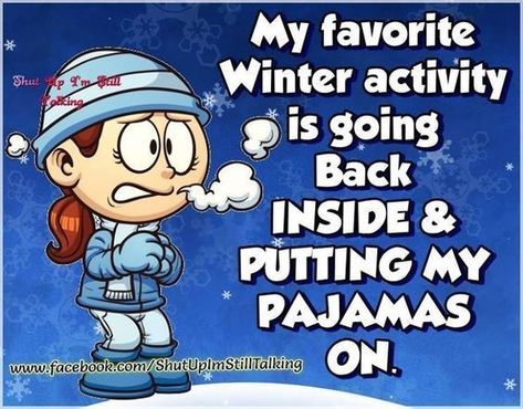 winter activity going inside