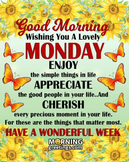 Good Morning Monday