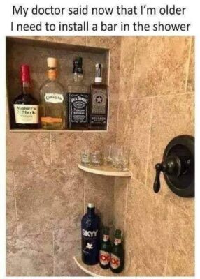 joke bar in shower