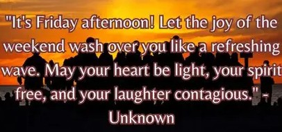 Good afternoon Friday 1