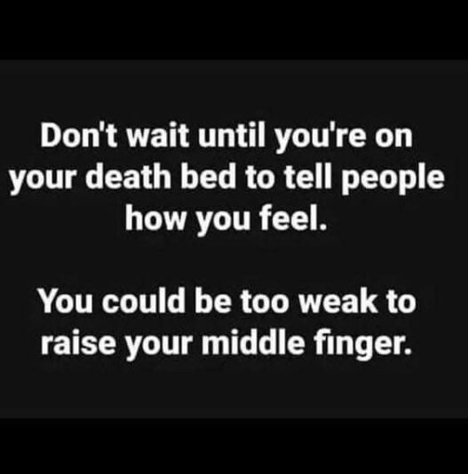 flip them off now