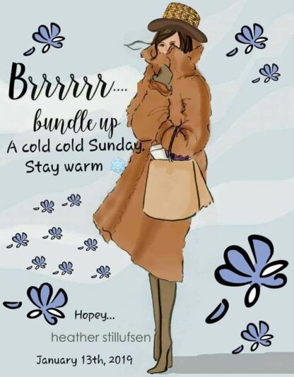 Sunday cold bundle up