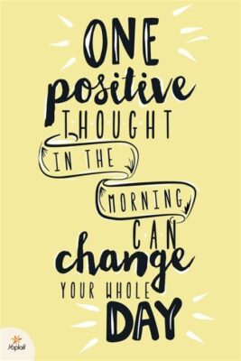 One positive thought!