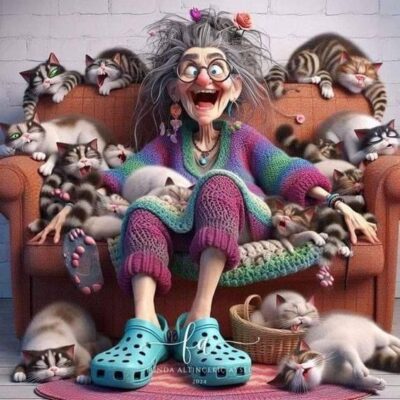 caption group cat lady