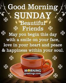 Happy Sunday friends