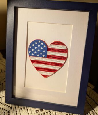 Quilling Heart Framed
