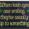Irish eyes.