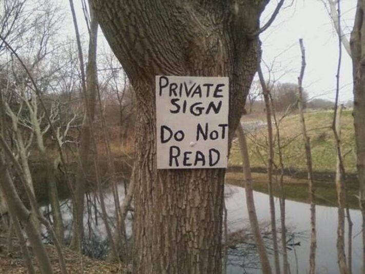 Private Sign