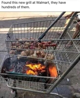 joke bbq trolly