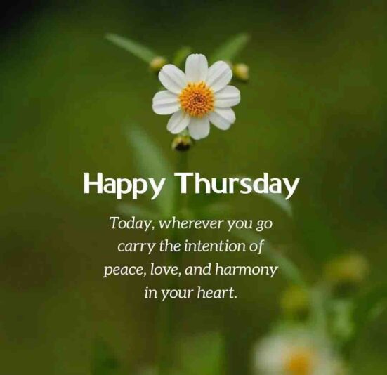 thursday flower peace love heart