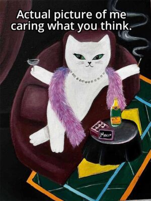me caring what you think