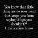 Broke.
