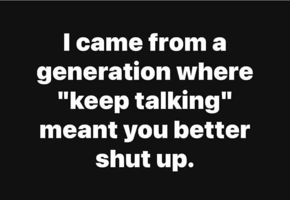 better shut up