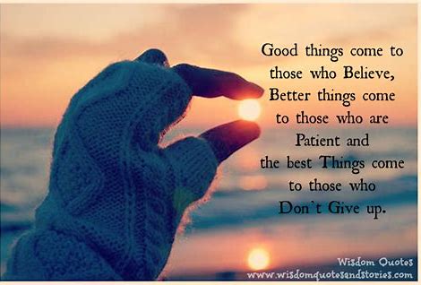 Good things!