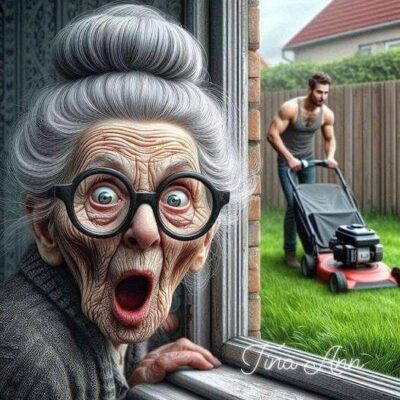caption group granny and hunk