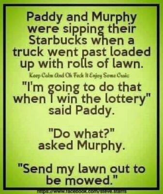 lawn out to mow