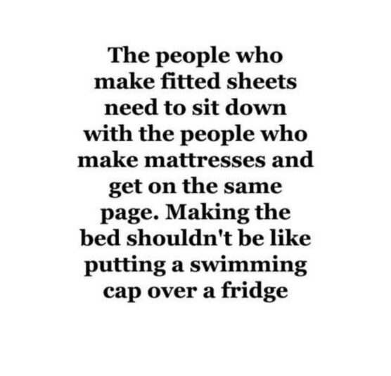 sheets and mattresses